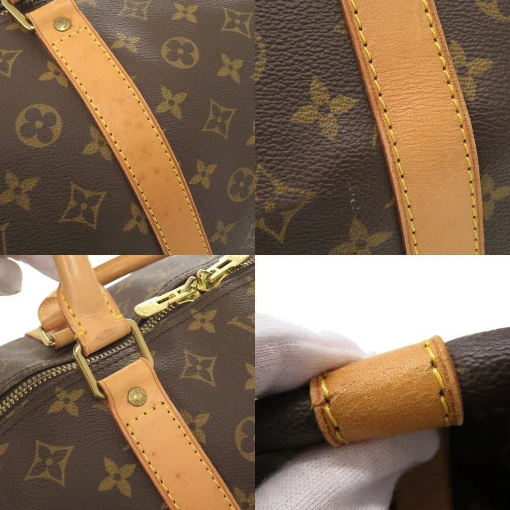 LOUIS VUITTON Authentic Brown Monogram Keepall 60 Boston Bag - Picture 10 of 10